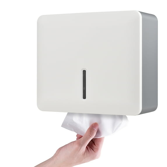 Paper Towel Dispenser,Wall Mount Dispenser Hand Towel Tissue With Key Hand Towel Tissue Lock Kitchen Bedroom Key Lock Kitchen Paper Towel Dispenser Towel Tissue With Dsfen Wyan White