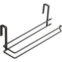 Paper Towel Hanger Metal Roll Paper Storage Hanging Rack Tissue Shelf for Kitchen Under Cabinet Over Door Bathroom Towel Roll Paper Holder