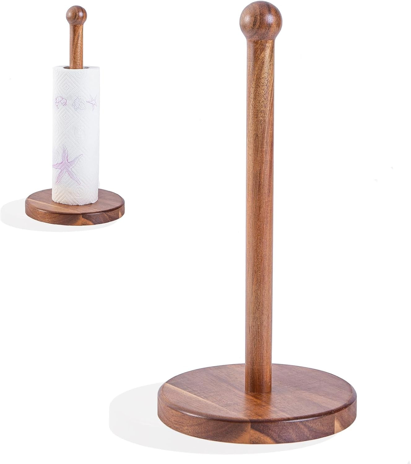 Paper Towel Holder 14" Rustic Wooden Paper Towel Holder Wooden Kitchen ...