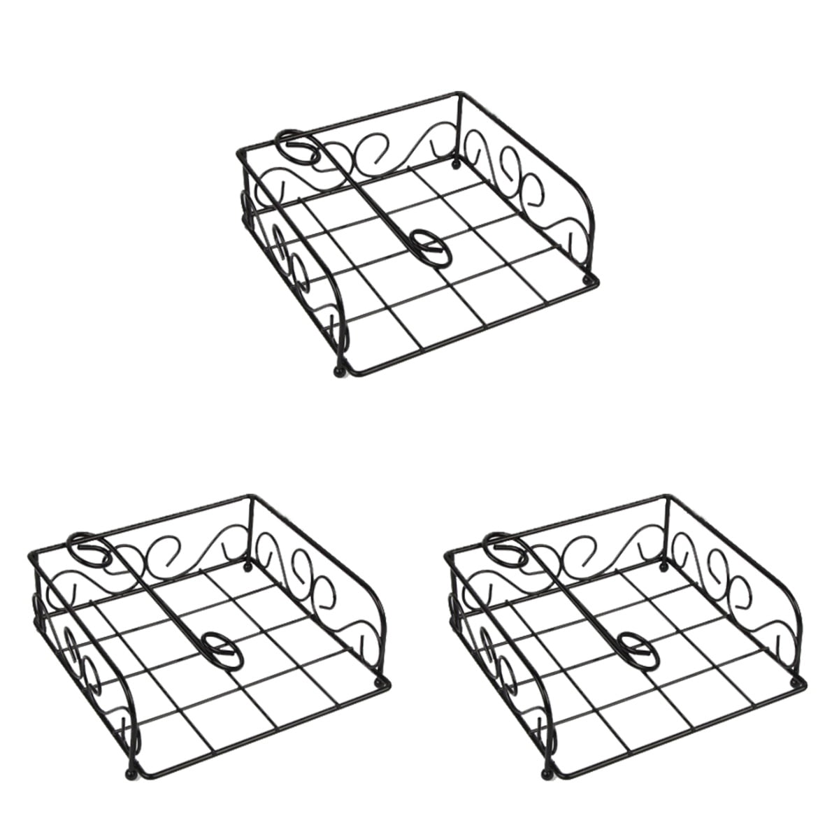 Paper Towel Holder 3 Pieces Living Room Accessories Iron Napkin Tissue