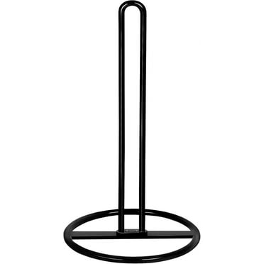 Paper Towel Holder Countertop, OBODING, Kitchen Paper Towel Stand Holder for Kitchen Organization and Storage, Paper Towel Holders for Standard and Large Size Rolls (Black)