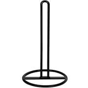 Paper Towel Holder Countertop, OBODING, Kitchen Paper Towel Stand Holder for Kitchen Organization and Storage, Paper Towel Holders for Standard and Large Size Rolls (Black)