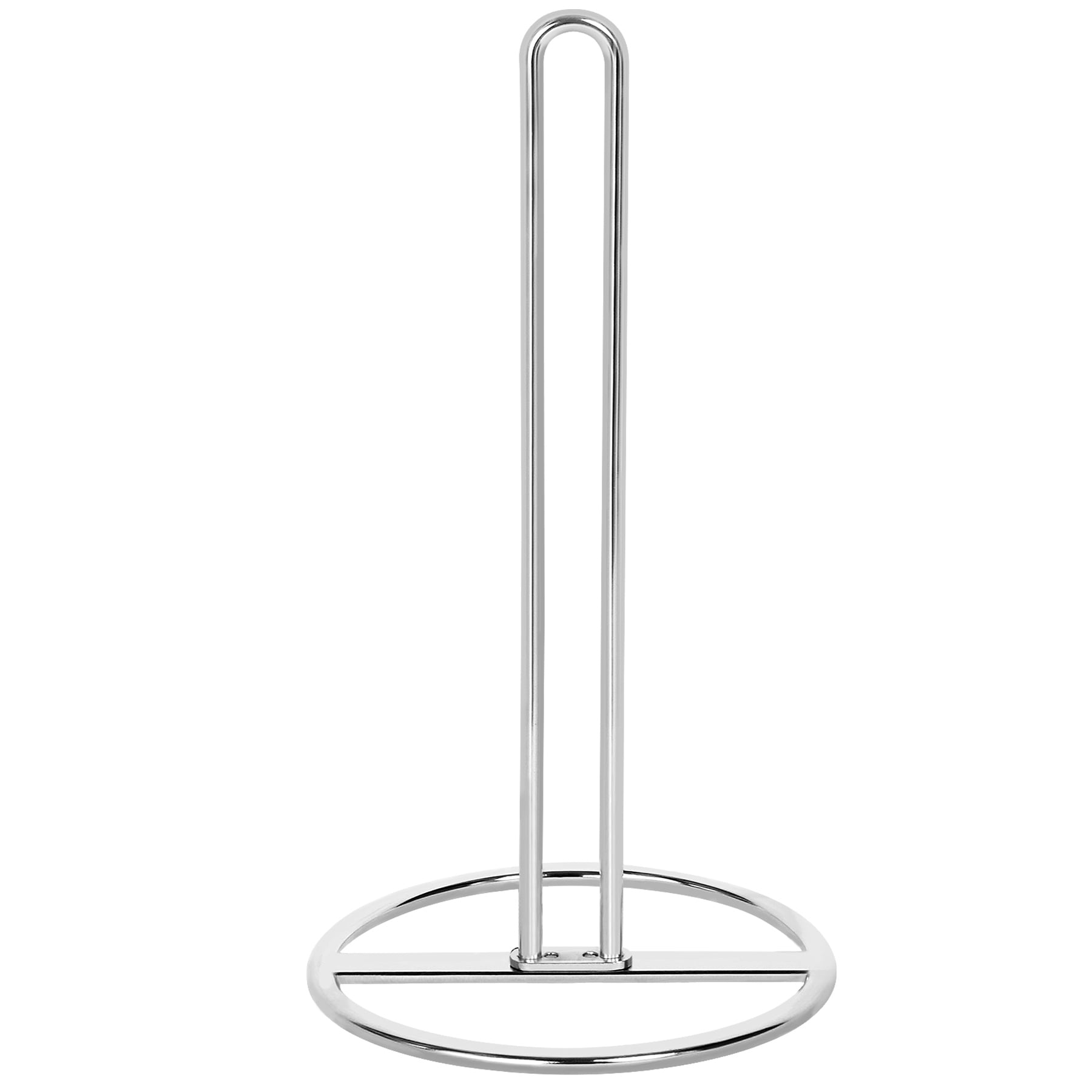 Silver Steel Countertop Paper Towel Holder for Large Rolls
