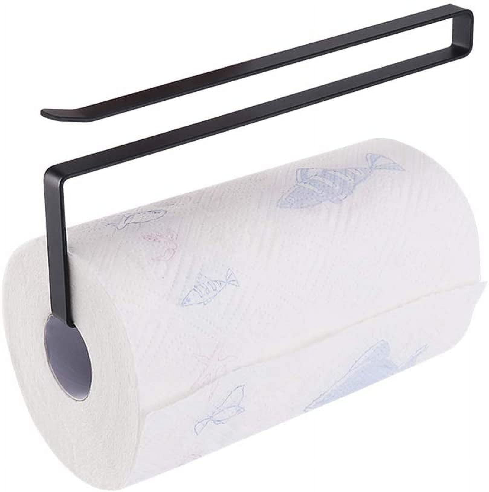 Black Metal Under Cabinet Paper Towel Holder