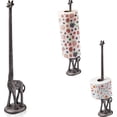 thumbnail image 1 of Comfify Cast Iron Giraffe Paper Towel Holder, Two Tone Brown, 1 of 7