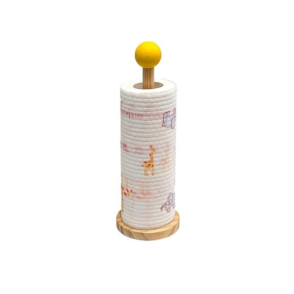 Paper Towel Holder Kitchen Roll Holder Paper Tower Stand Round Tissue Paper Roll Holder for Kitchen Bedroom Bathroom