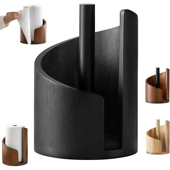 Paper Towel Holder New 2026 Paper Towel Holder countertop Wooden Products papertowel Holder for Kitchen Household Goods (Brown)