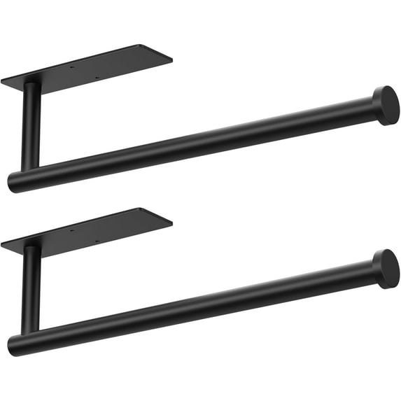 Paper Towel Holder - Self-Adhesive or Drilling, Wall Mounted Rack - Stainless Steel Kitchen Roll Holder Under Cabinet