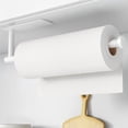 thumbnail image 1 of Paper Towel Holder - Self-Adhesive or Drilling, White, Wall Mounted, SUS304 Stainless Steel Kitchen Roll Dispenser Under Cabinet, 1 of 7