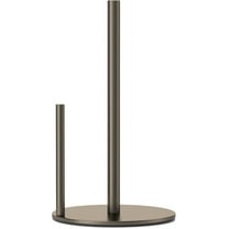 Paper Towel Holder Silver, Premium Stainless Steel Kitchen Roll Dispenser, Countertop Roll Organizer with Weighted Base