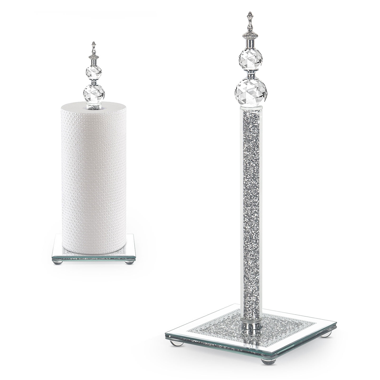 Paper Towel Holder Stand, Countertop Paper Towel Roll Dispenser Holders ...