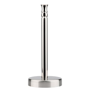 Paper Towel Holder Stand for Countertop, WeGuard Stainless Steel Large Base, Paper Towel Rack, Paper Towel Holder Free Standing, One-handed Tearing of Tissue Paper, No Wobbly (Brushed Nickel)