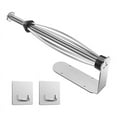 thumbnail image 1 of Paper Towel Holder Under Cabinet Robe Hooks, for Bathroom Kitchen, 1 of 7