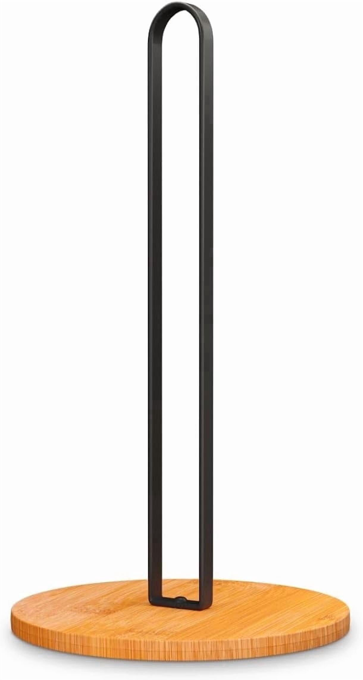 Paper Towel Holder - Wooden Paper Towel Holder with Non-Slip Wood Base, Modern Style, Countertop Paper Towel Holder for Kitchen, Home, Office