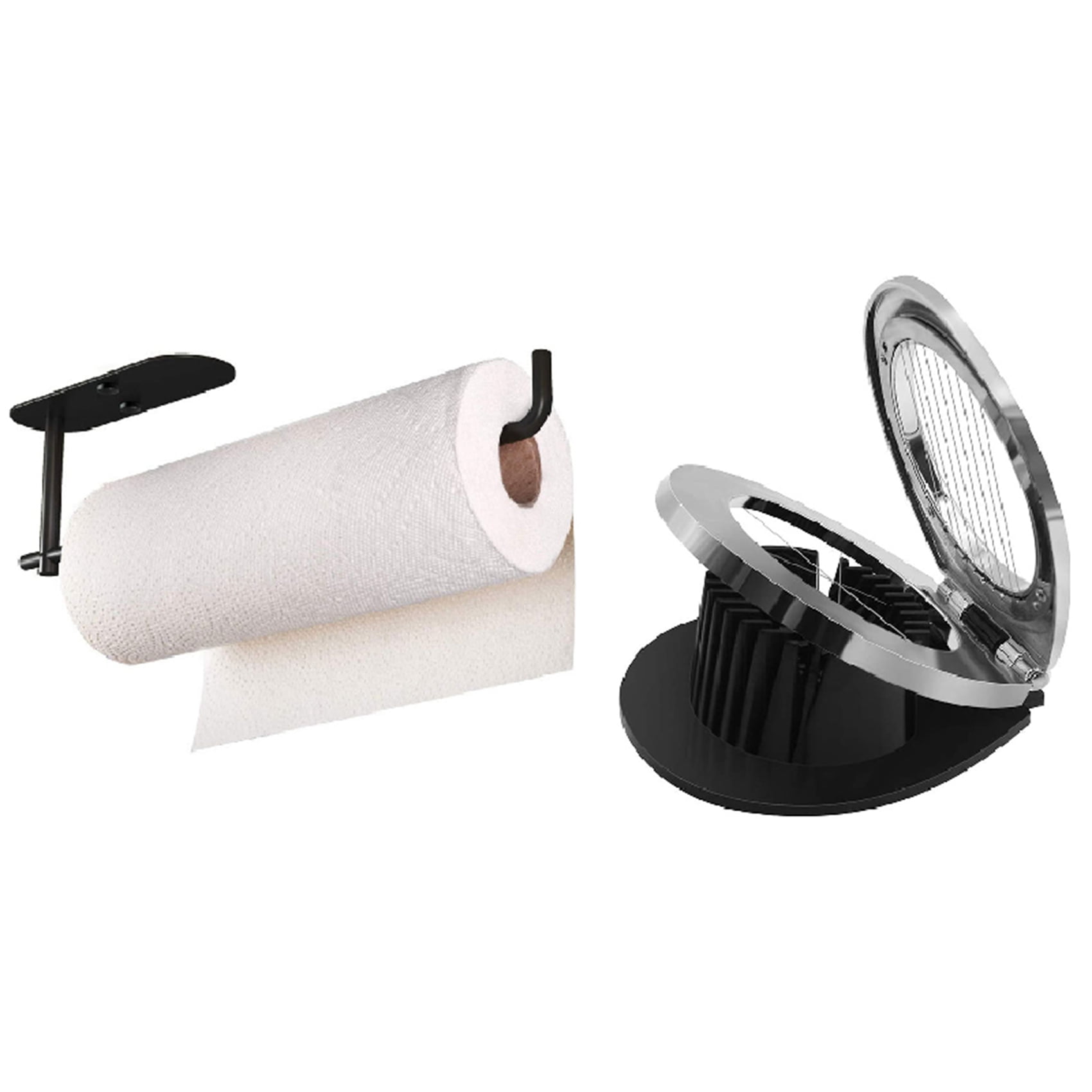 Paper Towel Holder with Egg Slicer for Hard Boiled Eggs, Egg Heavy Duty