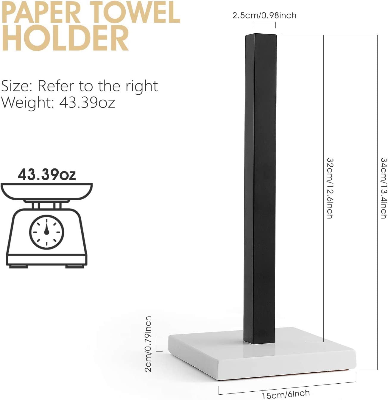 Paper Towel Holders Kitchen Standing Paper Towel Roll Holders With