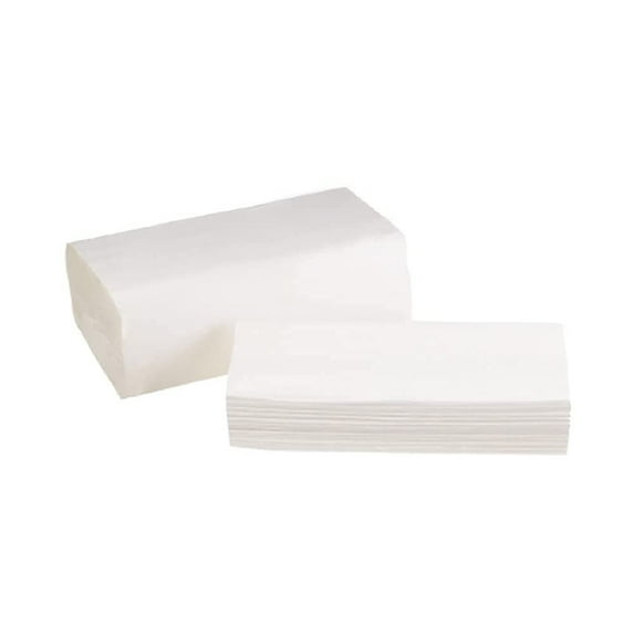 McKesson Paper Towel Multi-Fold 9" x 9.45". Pack of 4000 Tissue Paper White 1-Ply Soft Toilet Tissue for Wall-Mounted Dispenser 250 Sheets Bathroom Tissue for Home, Offices, Clinics