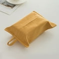 thumbnail image 1 of Paper Towel Set with Hanging Rope, Fabric Tissue Box, Simple, Ins Wind, Living Room, Home, Desktop, (Yellow), 1 of 7