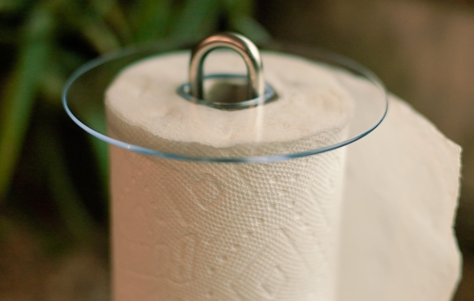 Paper Towel Topper Keeps Top of Paper Towel Roll Clean & Dry Paper