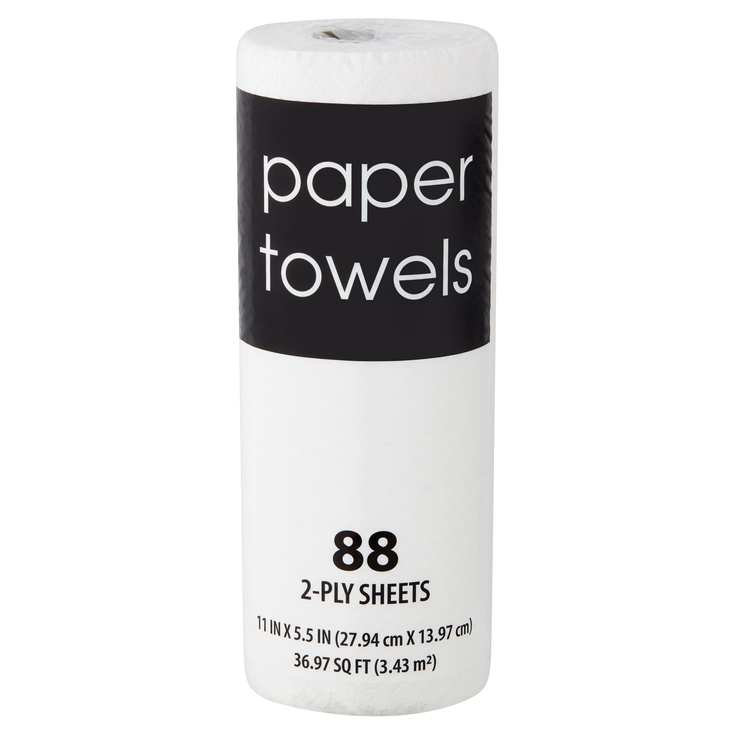 Paper Towels, 1 Roll, 88 Sheets, 2-Ply 
