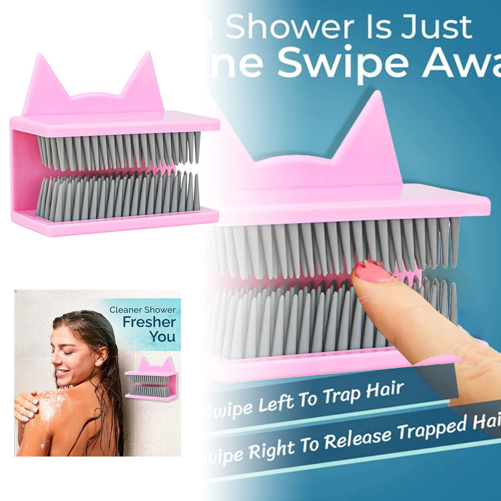 Paper Towels Hair Hair Collector Bathroom Bathtub Shower Drain Brush ...