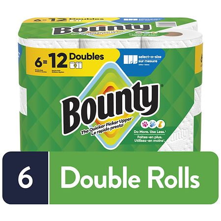 Paper Towels Select-A-Size, Double Rolls, 6 pack