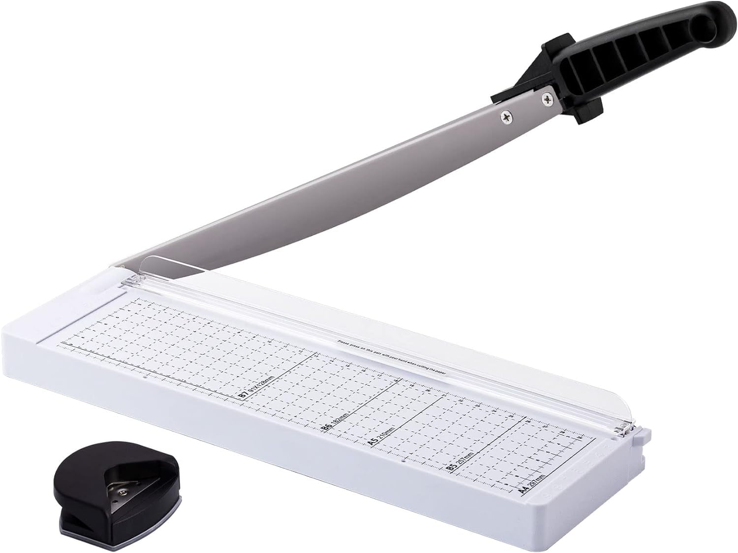 Tiagowell Paper Cutter, 12" Cutting Length, White
