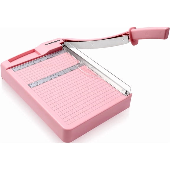 Paper Trimmer, 12" Cutting Length Heavy Duty Paper Cutter with Safety Protection and Blade Lock, Paper Cutter 12 Sheets, Cardstock/Laminate