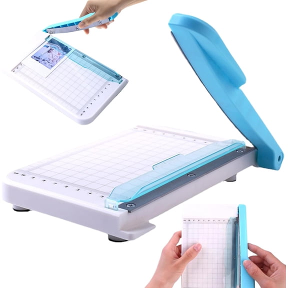Cutting Tools, Guillotine Paper Cutter, 6 Inch Cut Length Small Non Slip Trimmer, Curved Strip Cutter for Crafting, Coupons and Photos -
