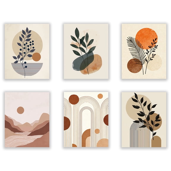 Paper Wall Decorations for Home Decorations Rectangle Mixed Shapes 254x205mm 6pcs/set DIY
