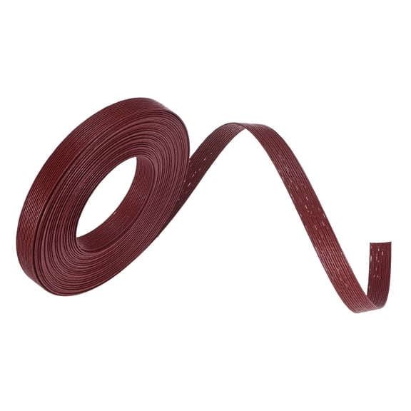 Paper Weaving Cane, 10.9 Yards x 0.47 Inch/10m x 12mm Paper Rattan Weaving Cane for DIY Crafts Making [Wine Red]