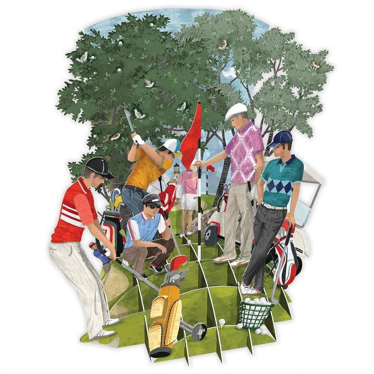 NOTES & QUERIES Paper d'Art Golf World 3D Pop Up Greeting Card (Other)