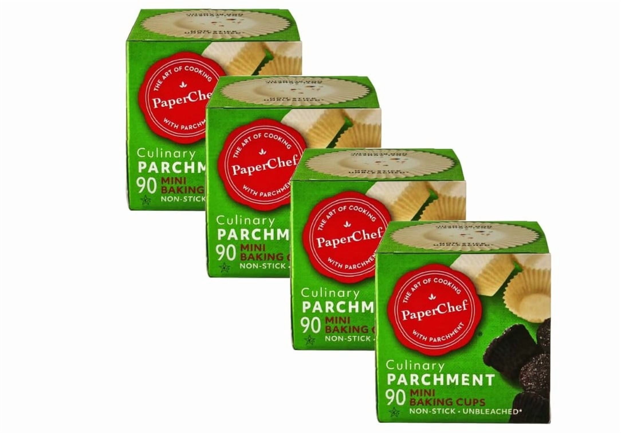 PaperChef - Mini Parchment Baking Cups - Easy Release, Non-Stick Paper ...