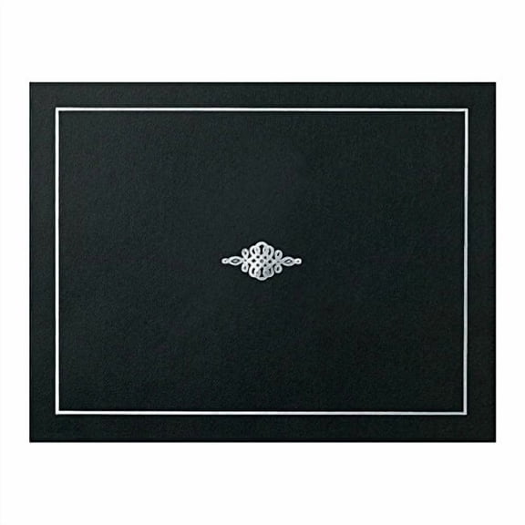 PaperDirect Certificate Jacket with Silver Foil Crest, 9- x 12 Inch Folded, Holds 8- x 11 Inch Certificates, 50 Count, Certificate Cover for School, Work, Graduation & Awards, Ce