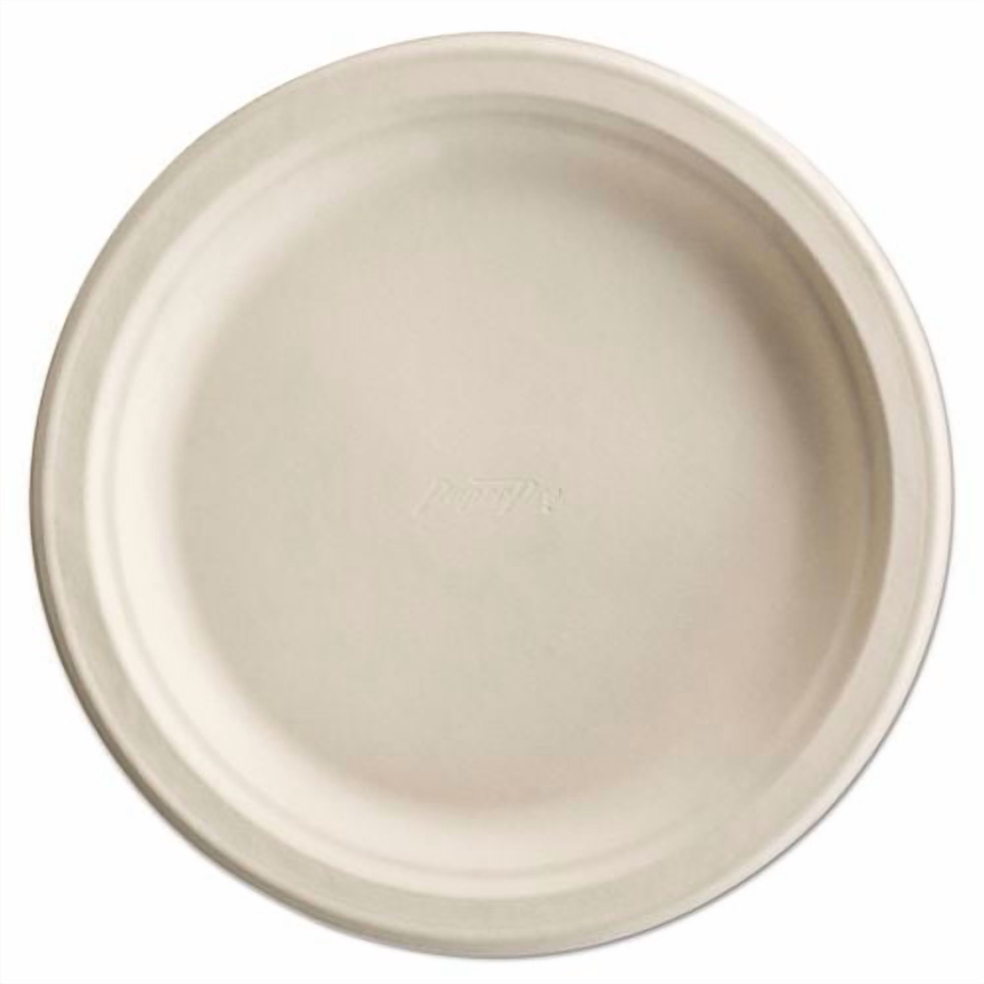 PaperPro Naturals Molded Fiber Dinnerware, Round Plates, 8.75" dia ...