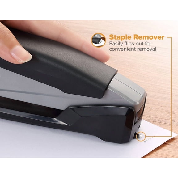 PaperPro inPOWER 20 Desktop Stapler, 20-Sheet Capacity, Gray