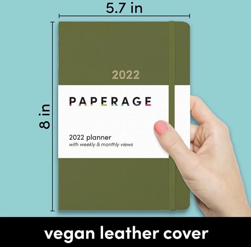 Paperage 2022 Planner With Weekly And Monthly Views