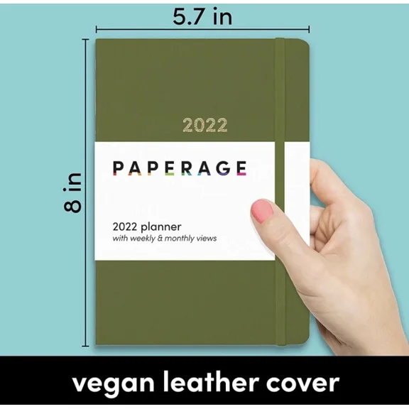Paperage 2022 Planner With Weekly And Monthly Views