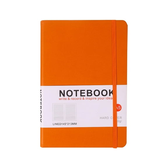 Paperage Alternative A5 Notebook - 100GSM Thick Paper Hardcover Journal, Lined Writing Notebook for Work College, 100 Pages 5.6x8 in