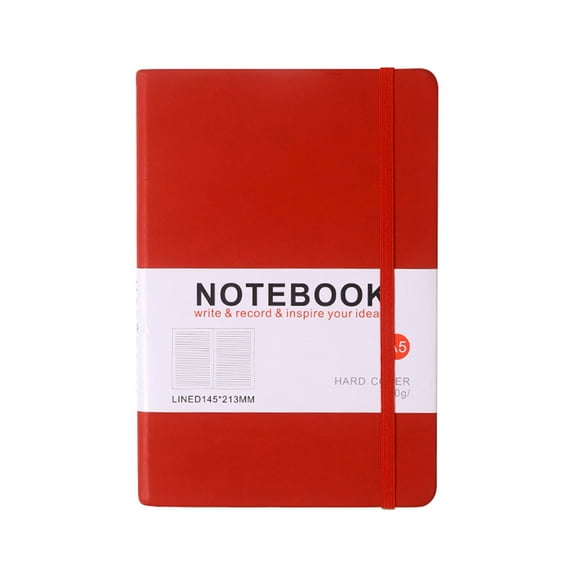 Paperage Alternative A5 Notebook - 100GSM Thick Paper Hardcover Journal, Lined Writing Notebook for Work College, 100 Pages 5.6x8 in