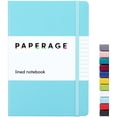 thumbnail image 1 of Paperage Lined Journal Notebook, Hard Cover, Medium 5.7" x 8", (Blue, Ruled), 1 of 6