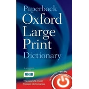Paperback Oxford Large Print Dictionary, Paperback