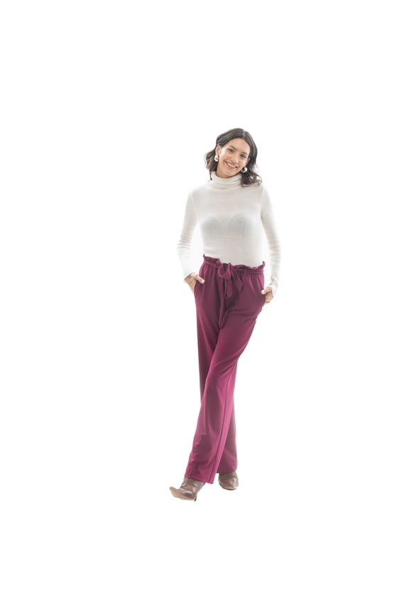 Paperbag Waistband Belted Pant