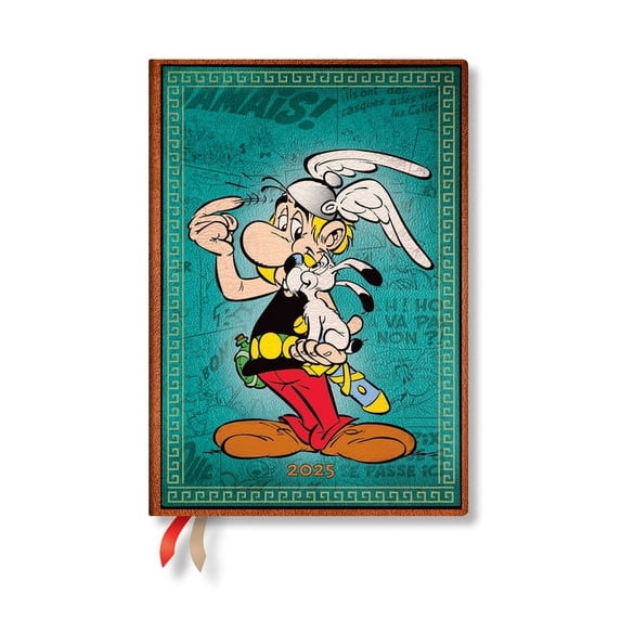 Paperblanks 2025 Weekly Planner Asterix the Gaul the Adventures of Asterix 12-Month MIDI Horizontal Elastic Band 160 Pg , (Paperback)