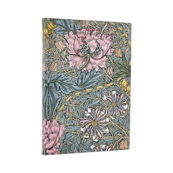 Paperblanks 2026 Morris Pink Honeysuckle (William Morris) Midi 18-month Horizontal (Paperback)
