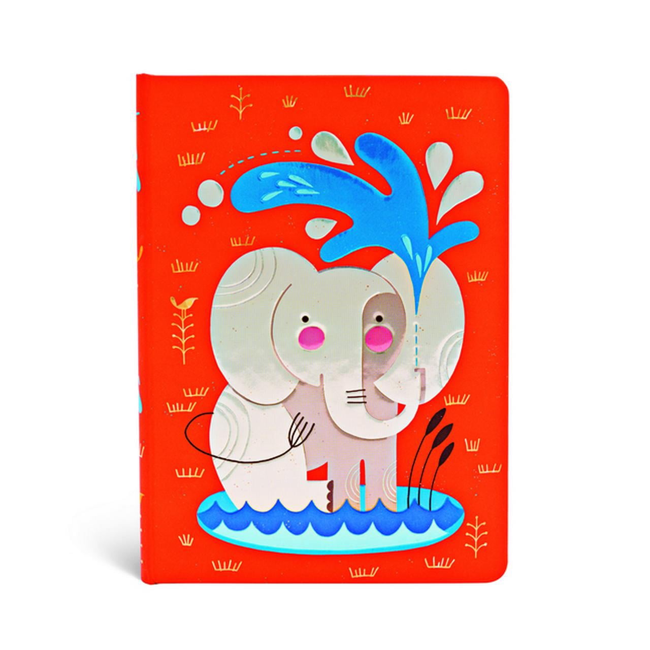 Paperblanks | Baby Elephant | Tracy Walker’s Animal Friends | Hardcover | Midi | Lined | Elastic Band Closure | 176 Pg | 85 GSM (Diary)