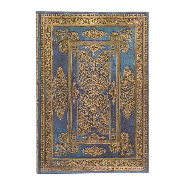 Paperblanks Blue Luxe Luxe Design Hardcover Journal MIDI Unlined ...