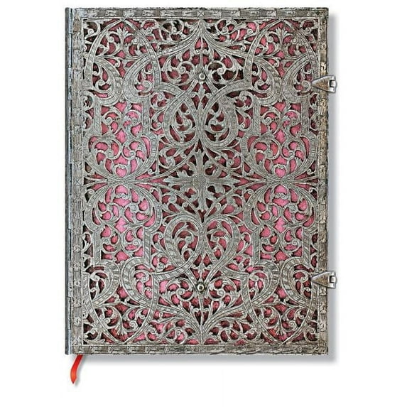 Blush Pink Ultra Lined Hardcover Journal, 240pg, 120gsm by Paperblanks (Silver Filigree Collection), (Hardcover)