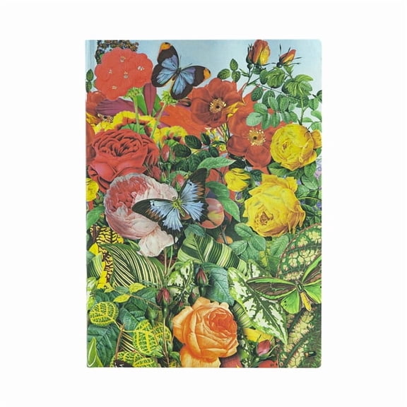 Paperblanks | Butterfly Garden | Nature Montages | Softcover Flexi | Midi | Lined | 240 Pg | 100 GSM (Diary)