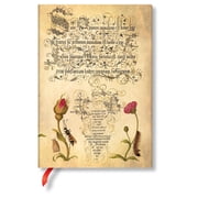 Paperblanks | Flemish Rose | Mira Botanica | Hardcover | Midi | Unlined | Elastic Band Closure | 144 Pg | 120 GSM Diary